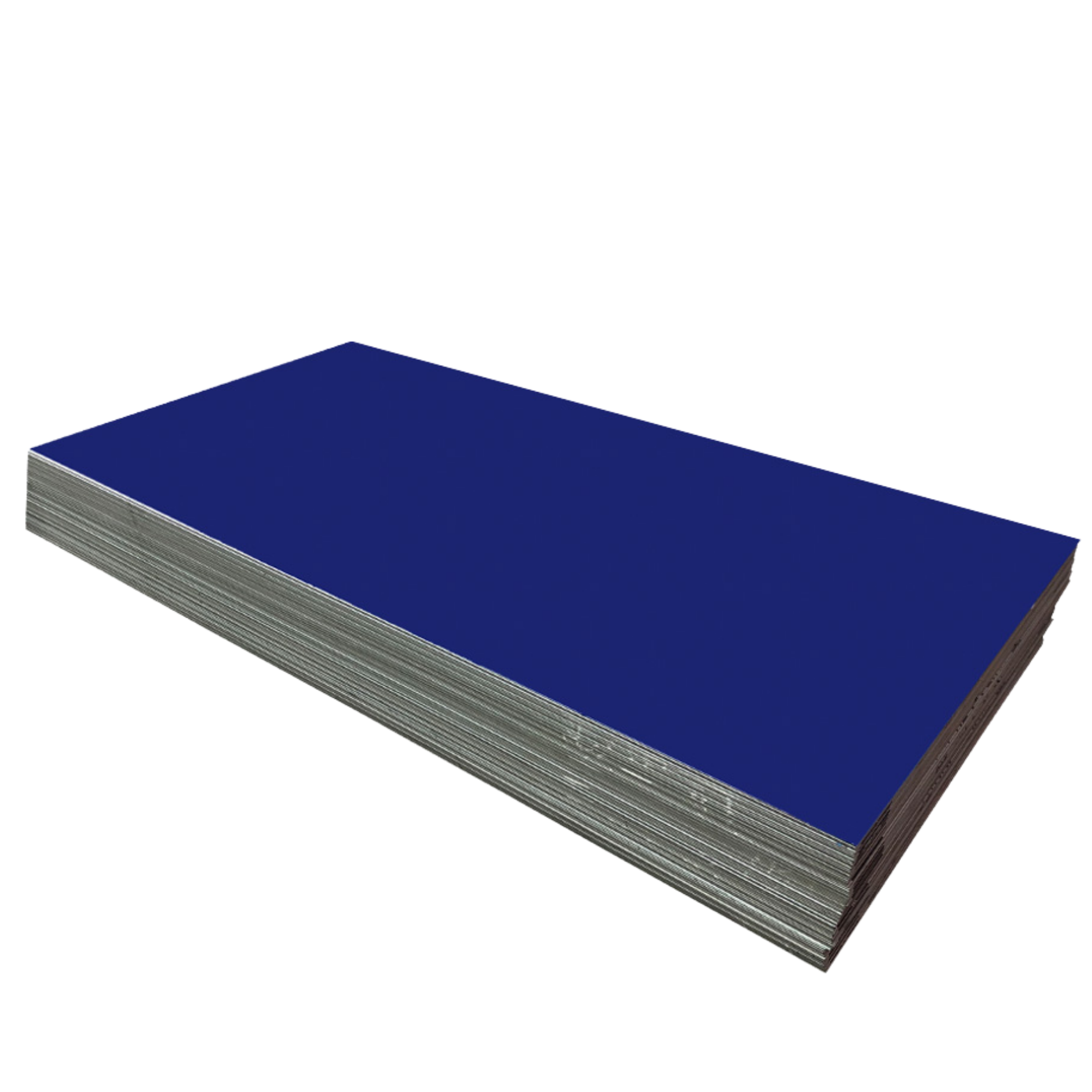 Panel de aluminio azul
